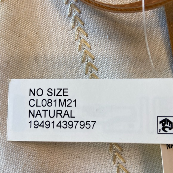 NWT 8” round rattan boho style ATA Grass cross body purse leather strap. - Picture 10 of 16